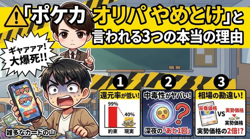 「やめとけ」と言われる3つの本当の理由の画像