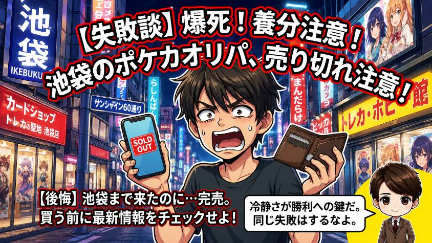 池袋のポケカオリパは販売状況を確認して選ぼうの画像