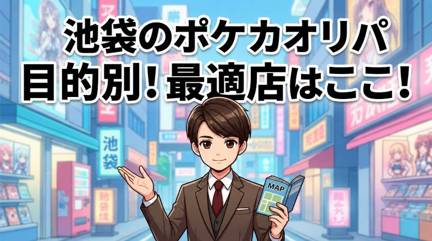 池袋のポケカオリパを目的別に選ぶならの画像