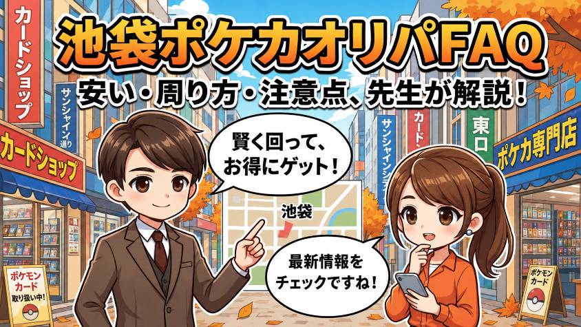 池袋のポケカオリパに関するよくある質問【FAQ】の画像