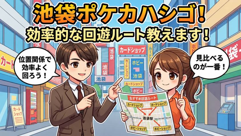 池袋でポケカオリパ店舗を回るおすすめルートの画像