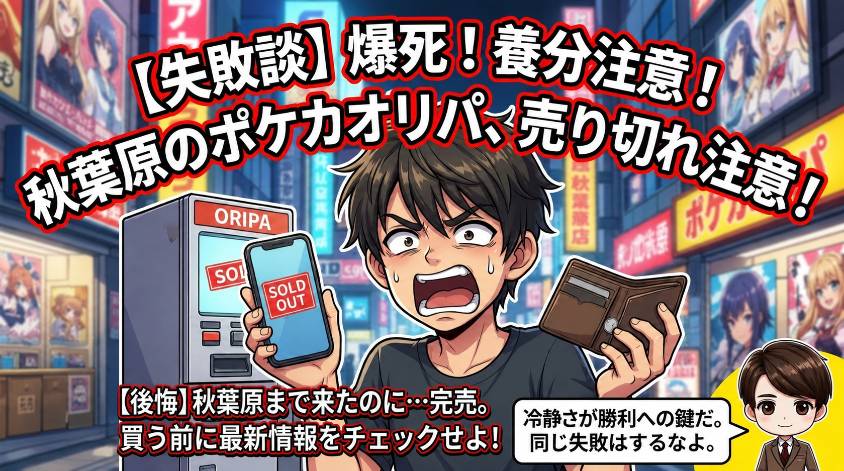 まとめ｜秋葉原のポケカオリパは販売状況を確認して選ぼうのイラスト