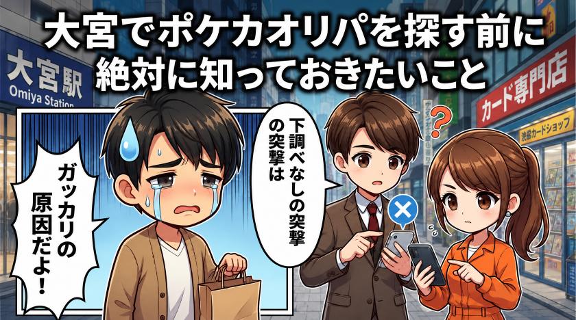 大宮でポケカオリパを探す前に知っておきたいことの画像