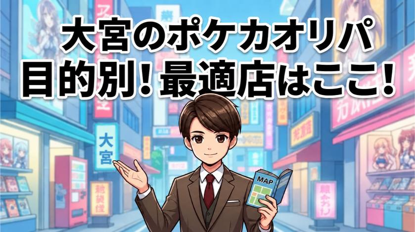 大宮のポケカオリパを目的別に選ぶならの画像