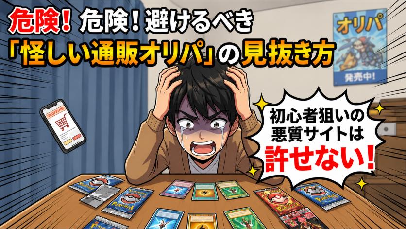 危険！避けるべき「怪しい通販オリパ」の見抜き方の画像