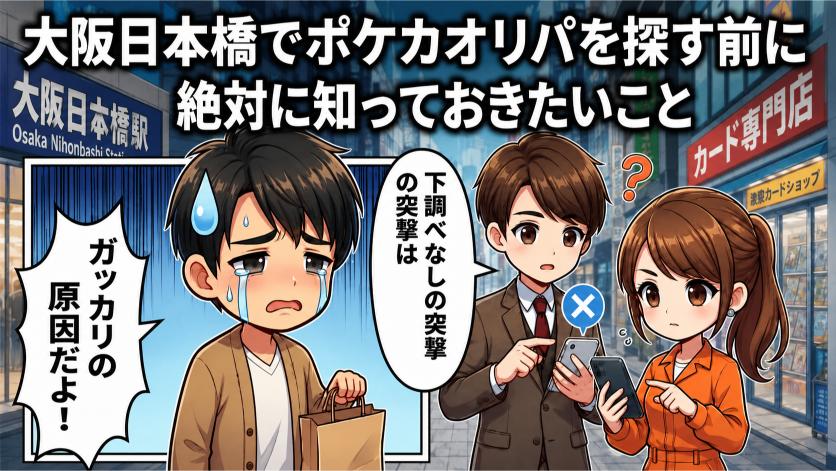 大阪日本橋でポケカオリパを探す前に知っておきたいことの画像
