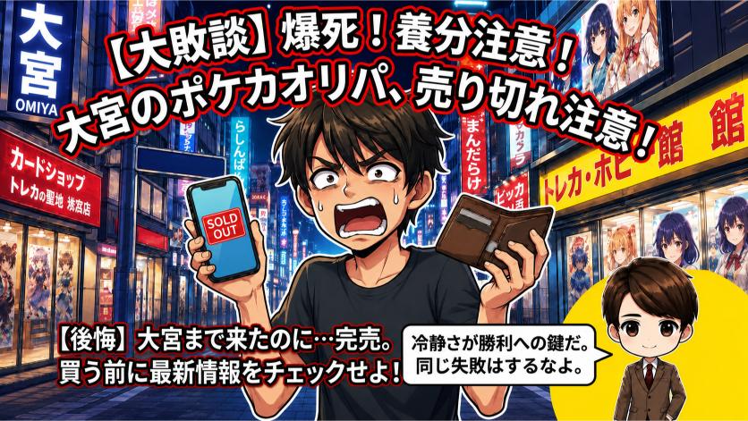 大宮のポケカオリパは販売状況を確認して選ぼうの画像
