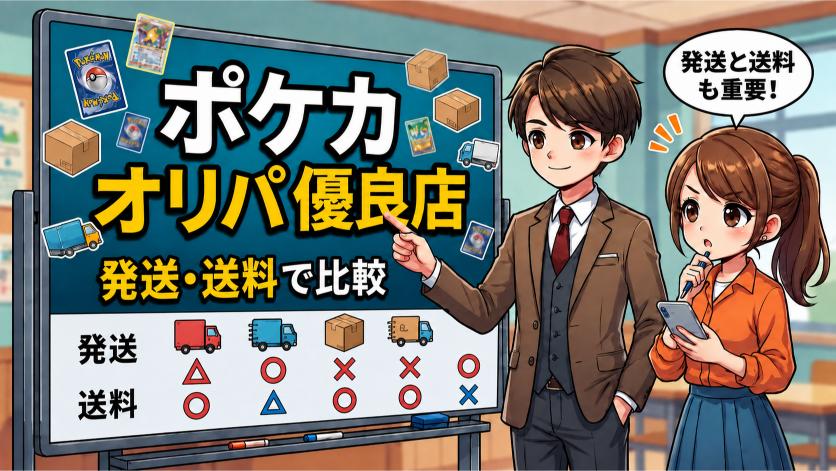 ポケカオリパ通販9社を特典・送料・低額商品・発送条件で比較の画像