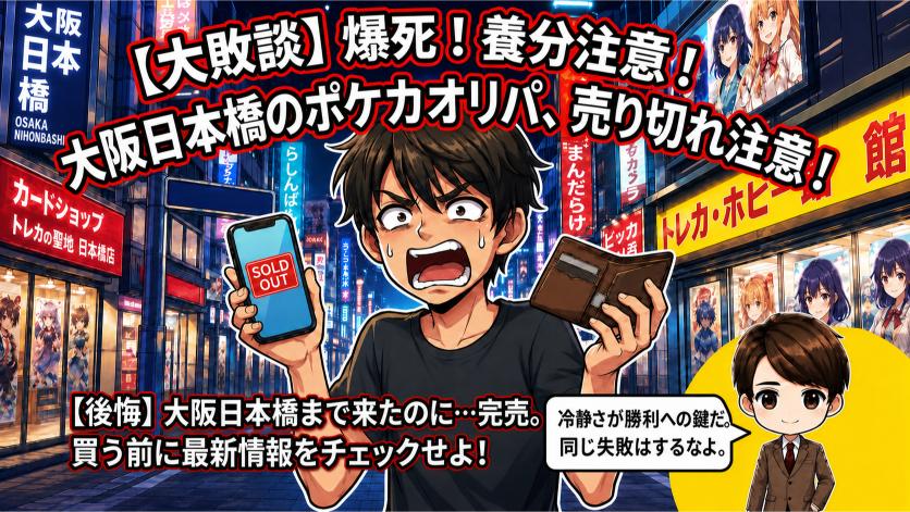 大阪日本橋のポケカオリパは販売状況を確認して選ぼうの画像