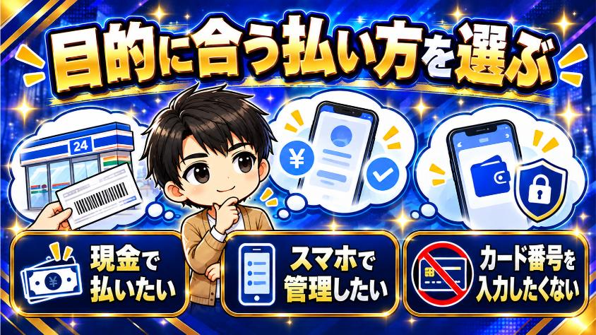 キャリア決済目的別の選び方