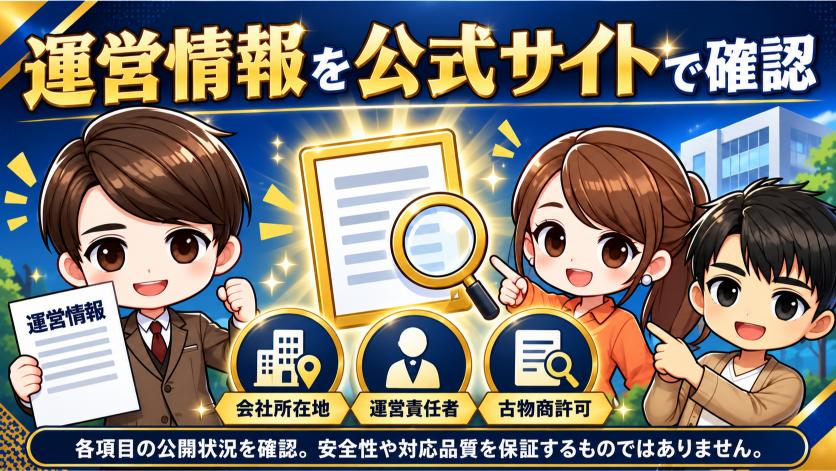 運営情報を公式情報で確認 の画像